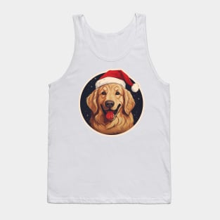 Santa Golden Retriever | The Golden Christmas! Tank Top